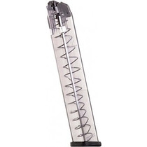 ETS Group GLK-18 Glock 18 Compatible 9mm Luger 31 Round Polymer Clear Finish Magazine