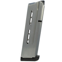 Wilson Combat Magazine with Base Pad 1911 Government, Commander 38 Super 9-Round Stainless Steel