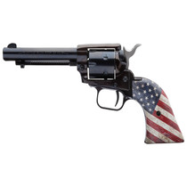 Heritage 4.75" Rough Rider US Flag .22 LR Black Standard 6 Rounds Cocobolo Grip