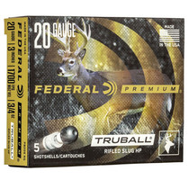 Federal PB209RS Premium Vital-Shok TruBall Slug 20 Gauge 3" 3/4 oz 5 Rounds