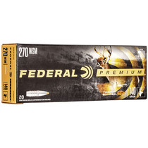Federal P270WSMTT3 Premium 270 WSM 140 GR Trophy Bonded Tip 20 Rounds - FACTORY SECONDS