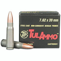 Tulammo UL076212 Rifle 7.62x39mm 122 GR HP 40 Rounds