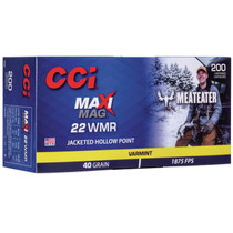 CCI 958ME Maxi-Mag Meat Eater 22 Mag 40 GR JHP 200 Rounds