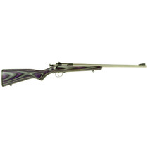 Keystone Crickett 22LR 16.12" Purple Laminate Stock Stainless Steel