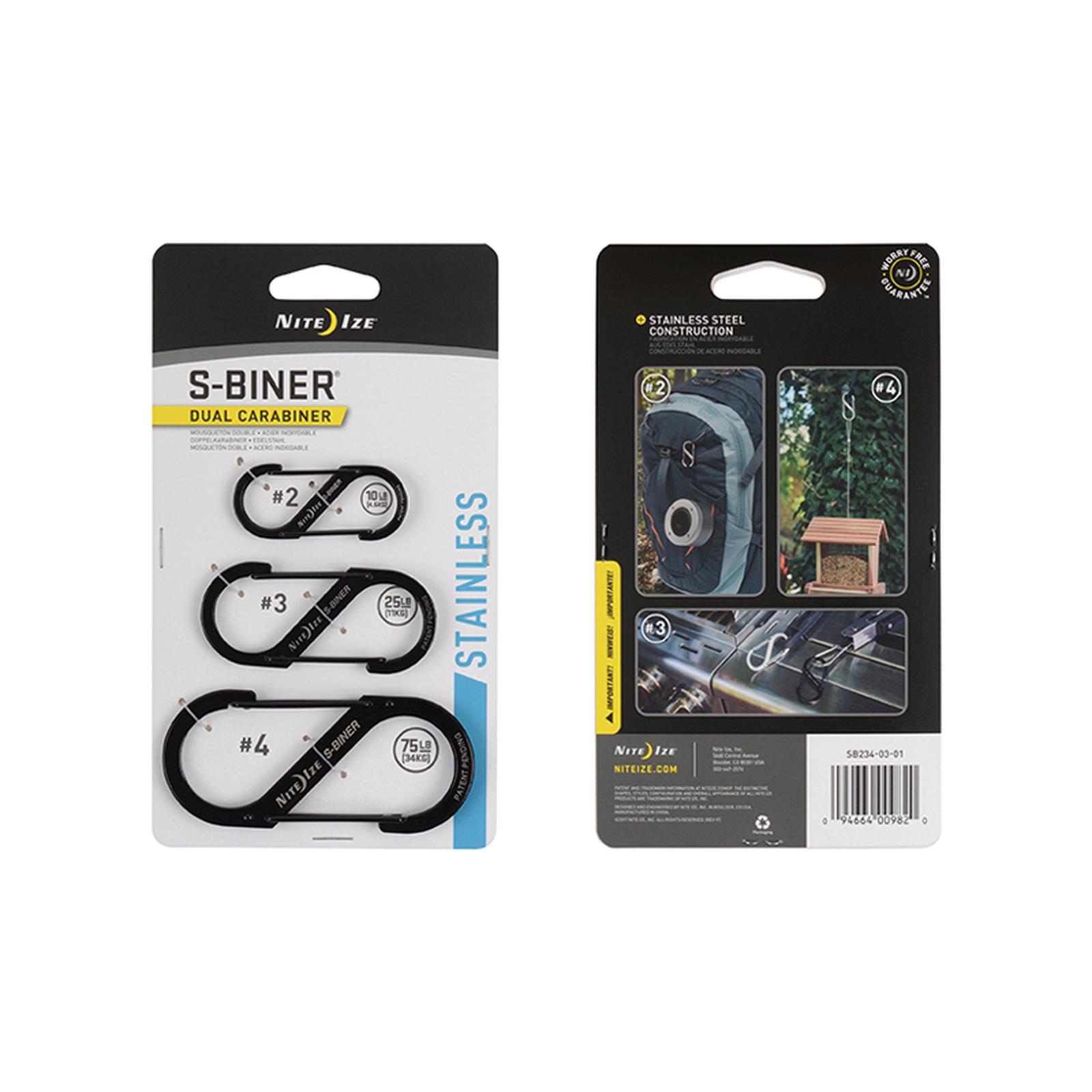 S-Biner® Plastic Dual Carabiner