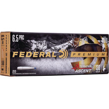 Federal Premium Terminal Ascent Polymer Tip Bonded Boat Tail Ammo