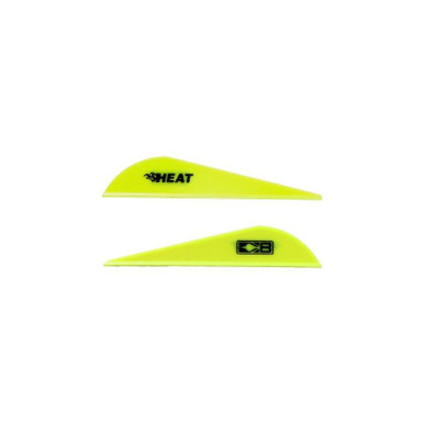 Bohning 2.5" Heat Vanes Neon Yellow 2.5" Heat Vane, 36pk - Sportsman