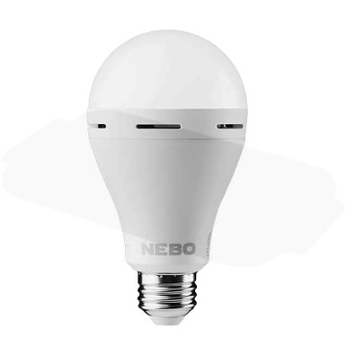 NEBO Blackout Backup - Lampadina LED e27 di emergenza - Con batteria interna ricaricabile per una luce brillante fino a 12 ore - Con gancio per appenderla