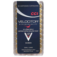 CCI Small Game Velocitor HP Ammo