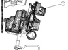 Upper Turbo Assembly - OXE diesel outboard part (part SP30-3114-467D) - view 2