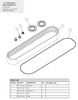 Upper Belt Service Kit - OXE diesel outboard part (part 30-0190-915)