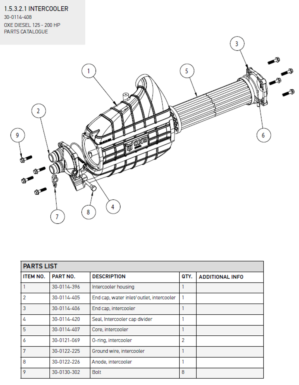 Seal intercooler end cap