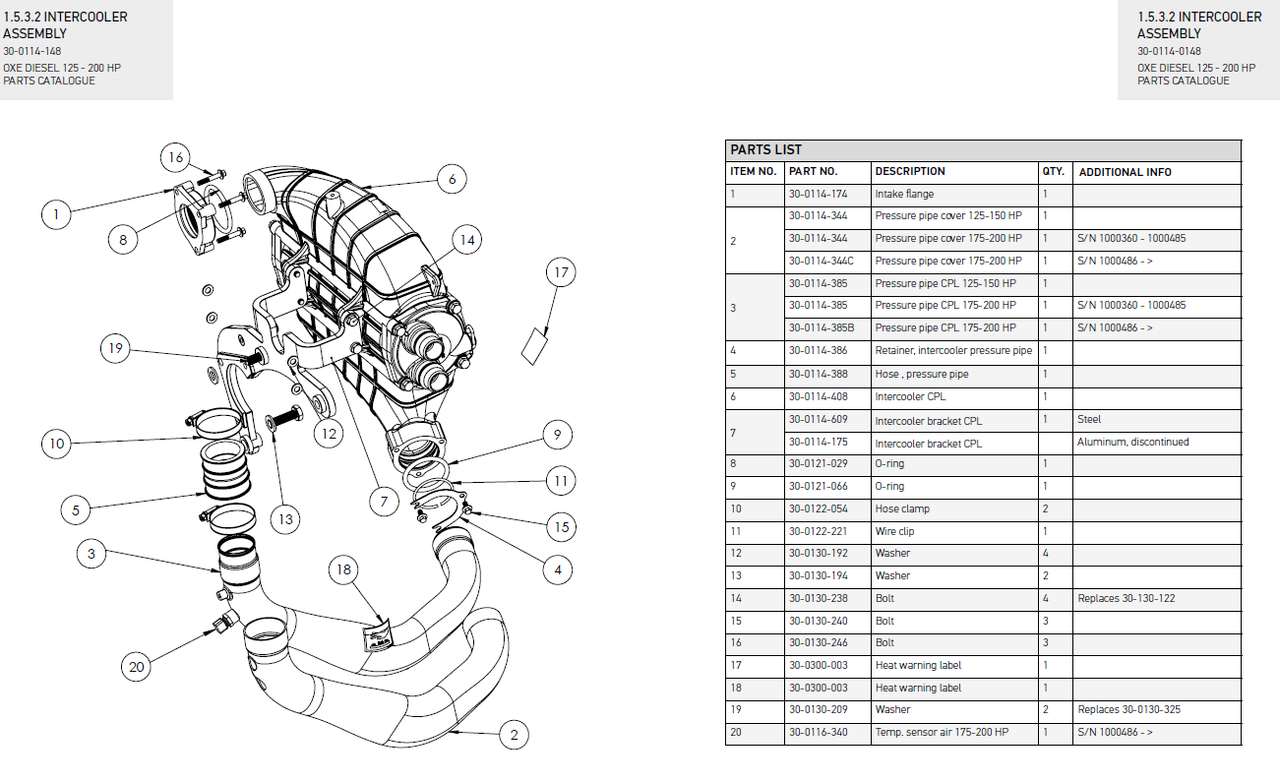 A4-80, DIN 6921 M6x12 - OXE diesel outboard part (part 30-0130-240) - view 1