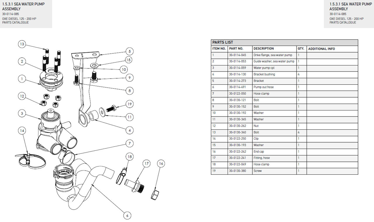 A4, DIN 985 M8 - OXE diesel outboard part (part 30-0130-262) - view 5