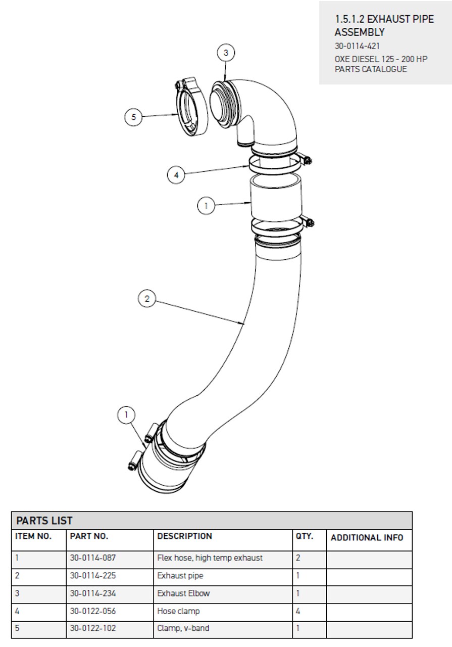 Exhaust elbow Garret