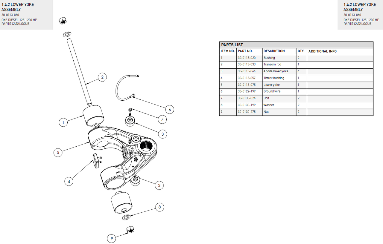 DIN125 15x28x2.5 A4 M14 washer - OXE diesel outboard part (part 30-0130-199) - view 2