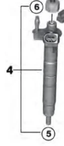 Diesel Fuel Injector for 225-300HP - OXE diesel outboard part (part SP-3114-067) - view 2
