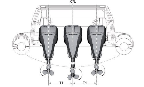Installation & Rigging Kit Triple - OXE diesel outboard part (part 30-0116-720) - view 1