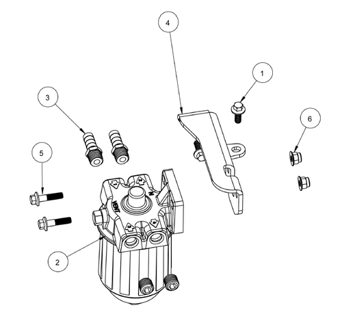 A4-80, DIN 6921 M6x16 - OXE diesel outboard part (part 30-0130-241) - view 1