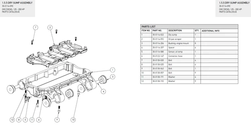 A4-80, DIN 912 M8x30 - OXE diesel outboard part (part 30-0130-043) - view 2