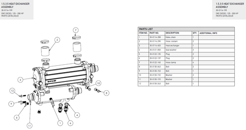 A4-80 DIN 931 M10x1,25x25 - OXE diesel outboard part (part 30-0130-153) - view 2