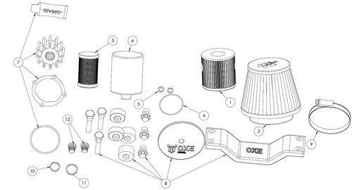 300 HP Service Kit 2 for 25" Shaft (200/400/600HRs)