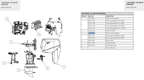 Lower leg assembly for 125-150 XXL (33")