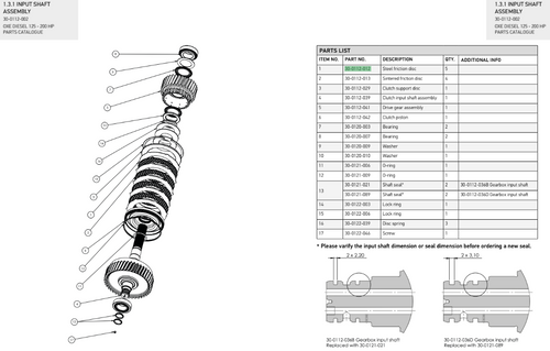 Steel Friction Disc - OXE diesel outboard part (part 30-0112-012)