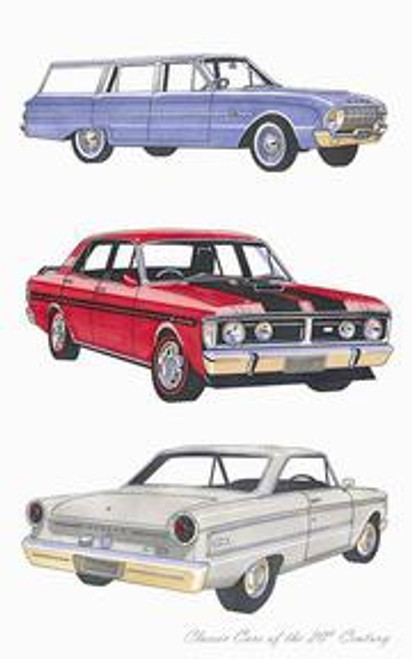 Classic Car Falcon Tea Towel