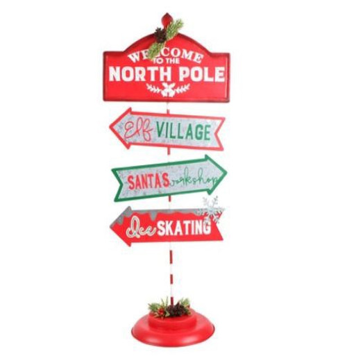 Welcome To The North Pole Stand 81cm