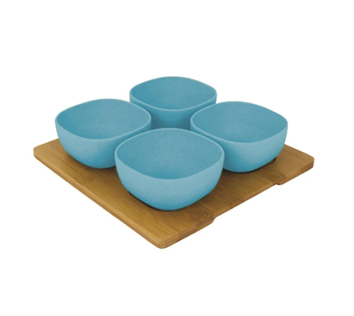 Pale Blue Bamboo Entertainment Platter