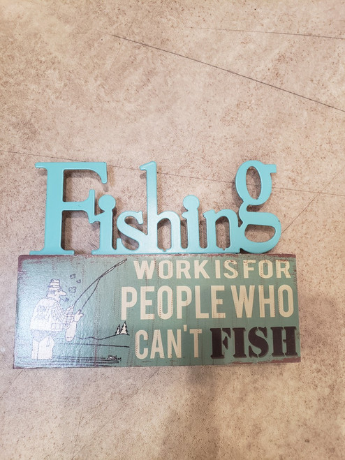 Fishing Tabletop Sign