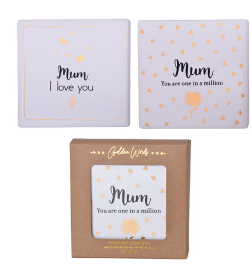 Golden Mum Coaster Golden Mum Coaster