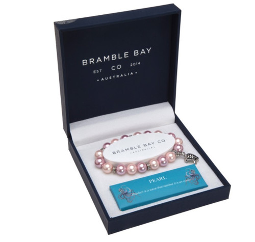 Pink Pearl Ocean Turtle Bracelet