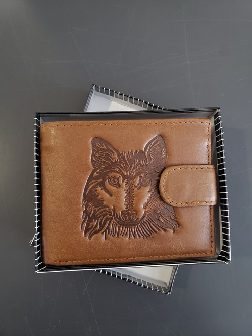 Men's Wolf Leather Wallet