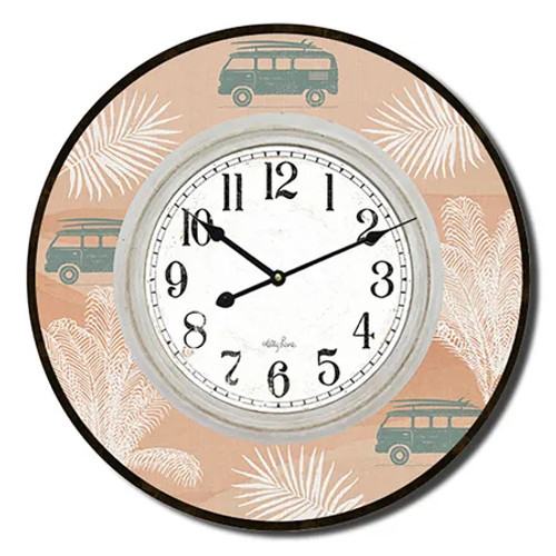 Espresso Kombi Palm Clock