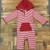 Red Stripe Hooded Outfit 3-6 Months