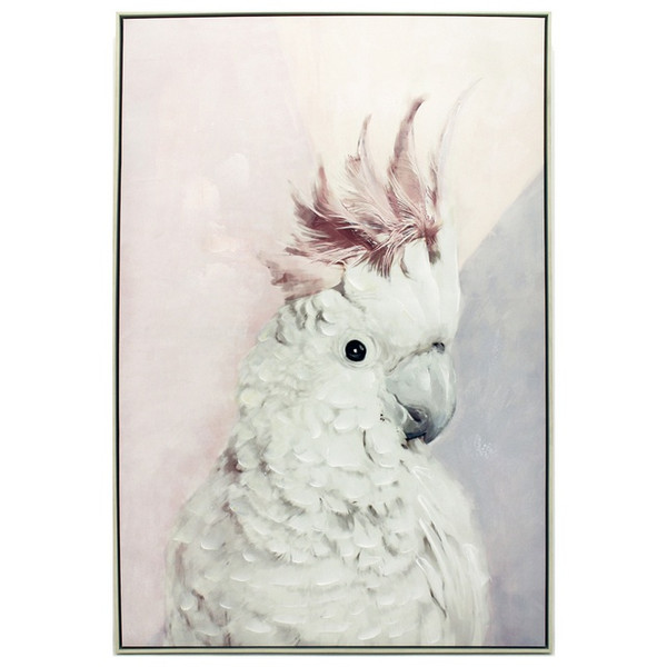 Framed White Cockatoo Painting 83x120cm