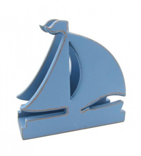 Blue Sailboat Napkin Stand