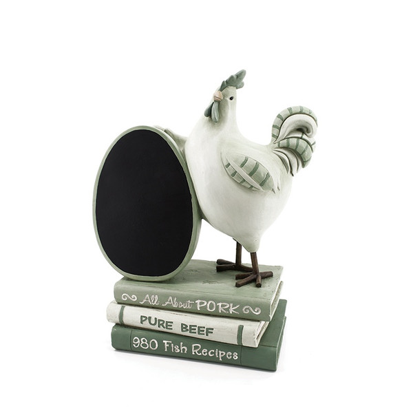 Rooster Standing On Books