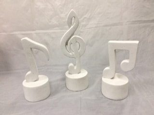 Music Note Statuette (White)