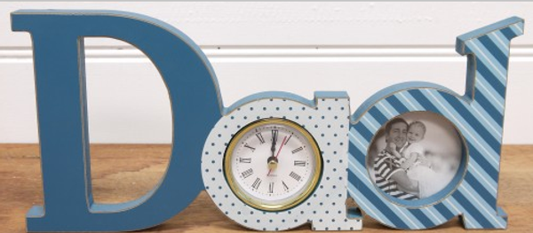 Dad Clock Blue