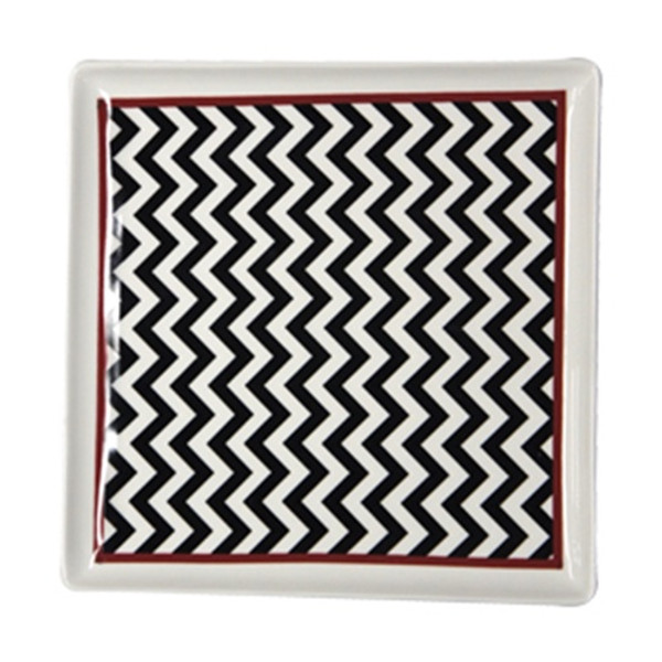 Chevron Square Platter 25cm