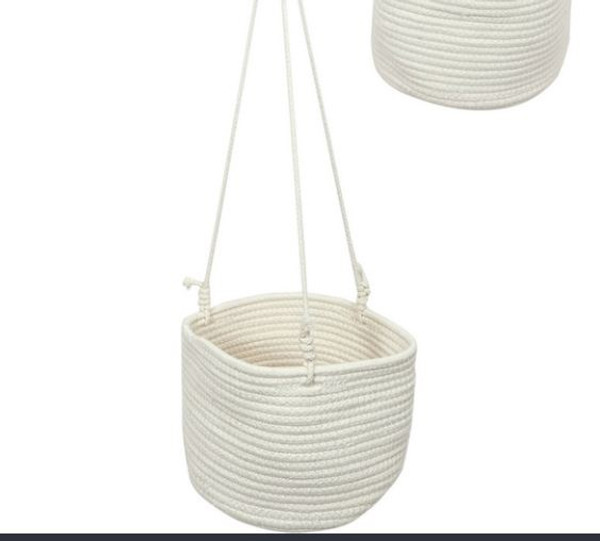 Hanging White Indoor Basket 80cm