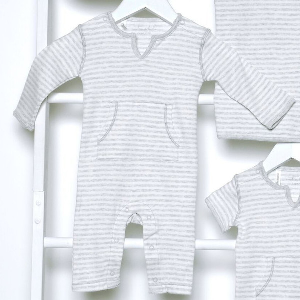 Grey V-Neck Outfit 3-6 Months