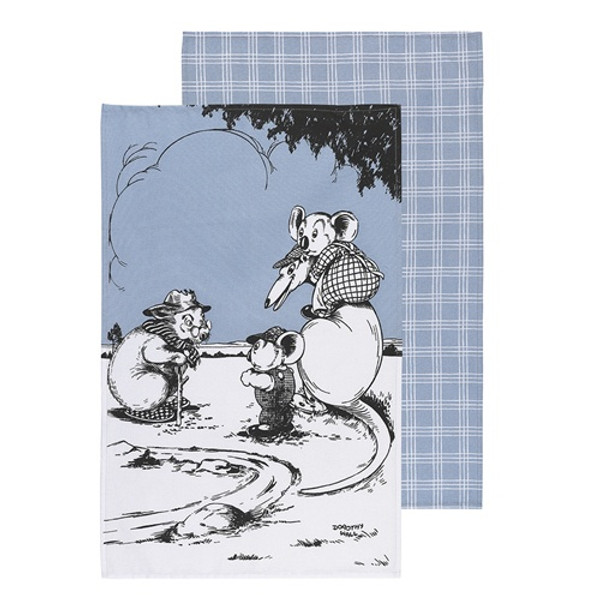 Blinky Bill Blue Teatowel / Set 2