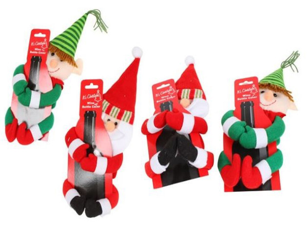 Xmas Wine Bottle Toppers