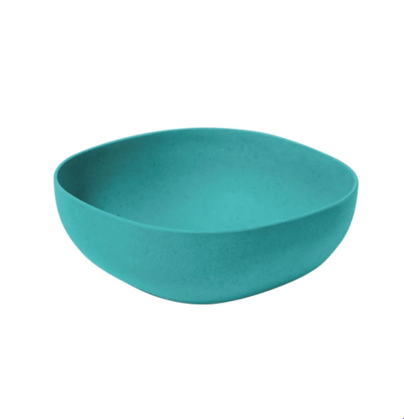 Green Bamboo Salad Bowl 23cm