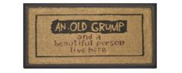 Old Grump/Beautiful Person Doormat