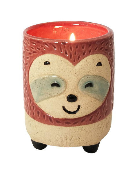 Sloth-Shaped Vanilla Soy Candle